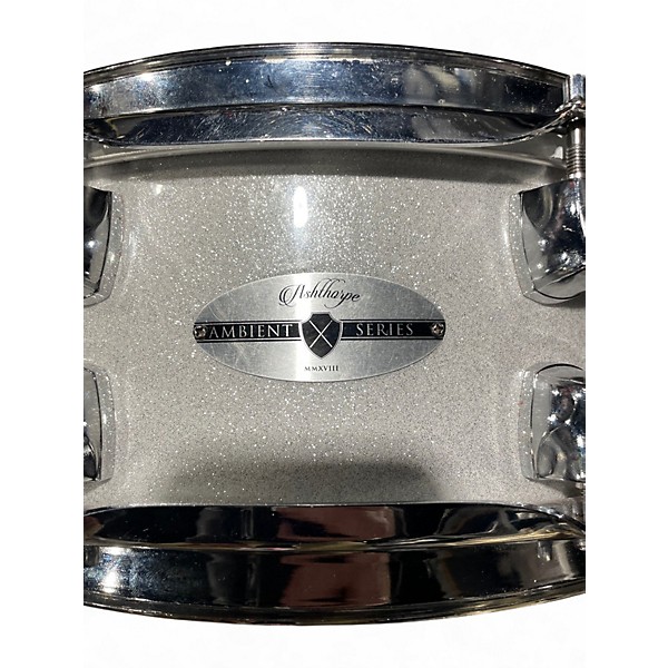 Used Ashthorpe 5.5X14 Ambient Series  Silver Sparkle Drum