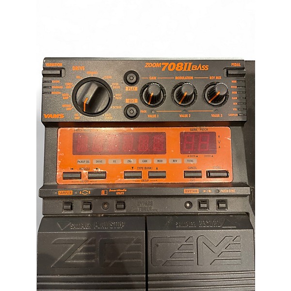 Used Zoom 708 II BASS Bass Effect Pedal