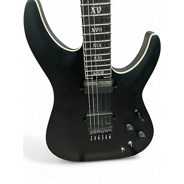 Used Schecter Guitar Research Evel Twin C1 HT Black Solid Body Electric Guitar