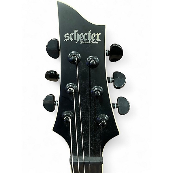 Used Schecter Guitar Research Evel Twin C1 HT Black Solid Body Electric Guitar
