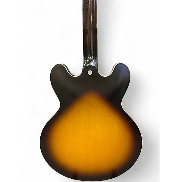 Used Gibson ES335 Satin 2 Color Sunburst Hollow Body Electric Guitar