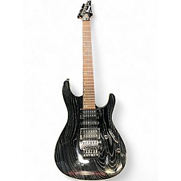 Used Ibanez S570AH Trans Black Solid Body Electric Guitar