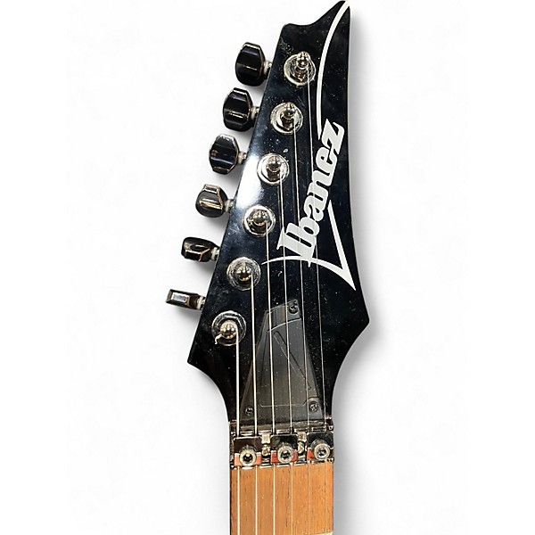 Used Ibanez S570AH Trans Black Solid Body Electric Guitar