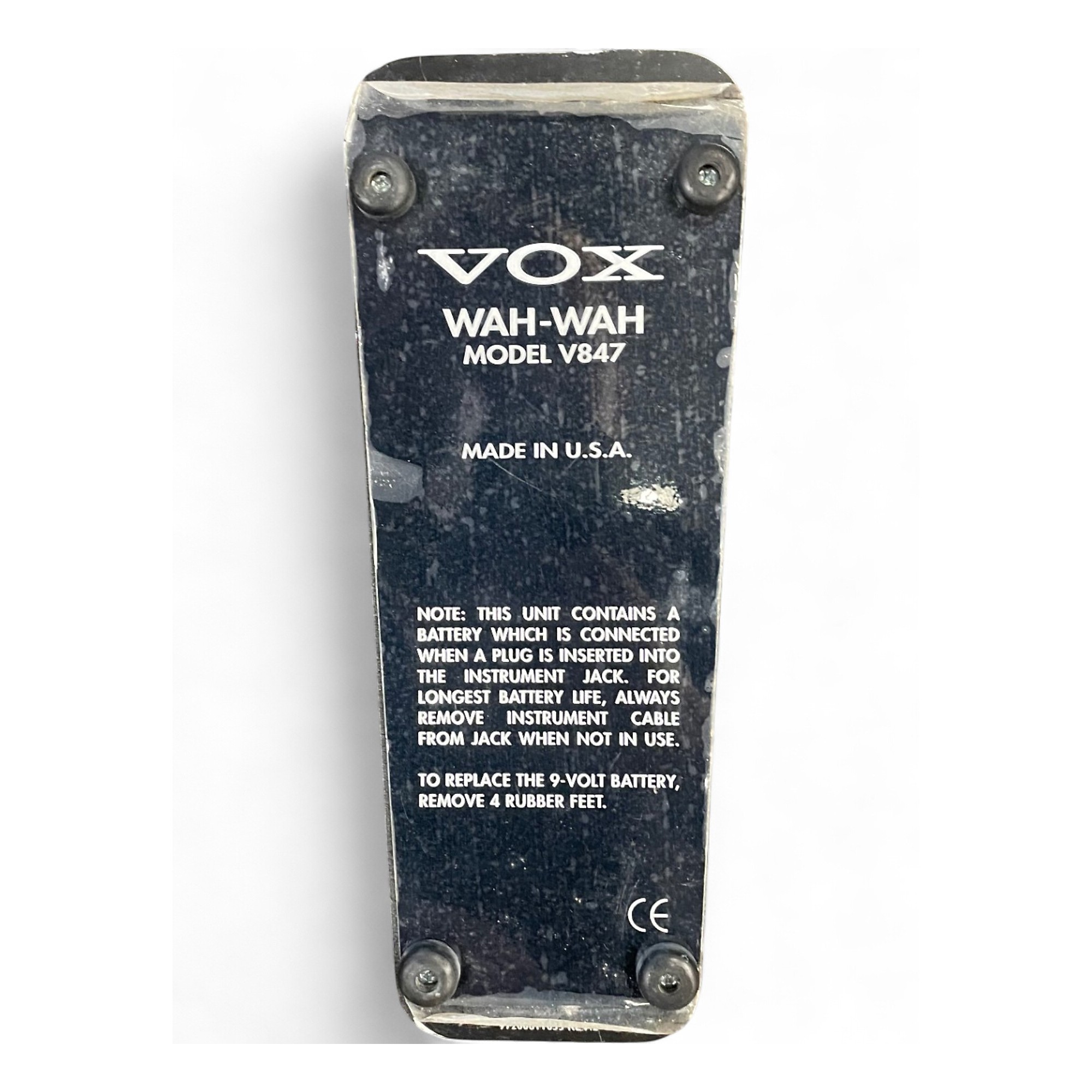 Used VOX V847 Reissue Wah Effect Pedal | Guitar Center