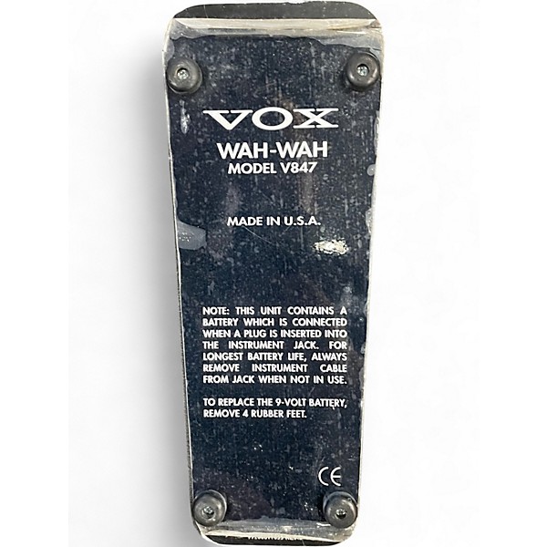Used VOX V847 Reissue Wah Effect Pedal