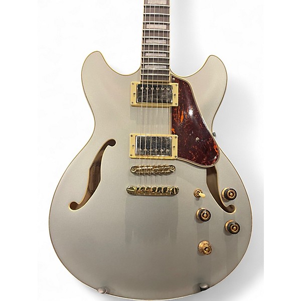 Used Ibanez AS73 Artcore Silver Hollow Body Electric Guitar