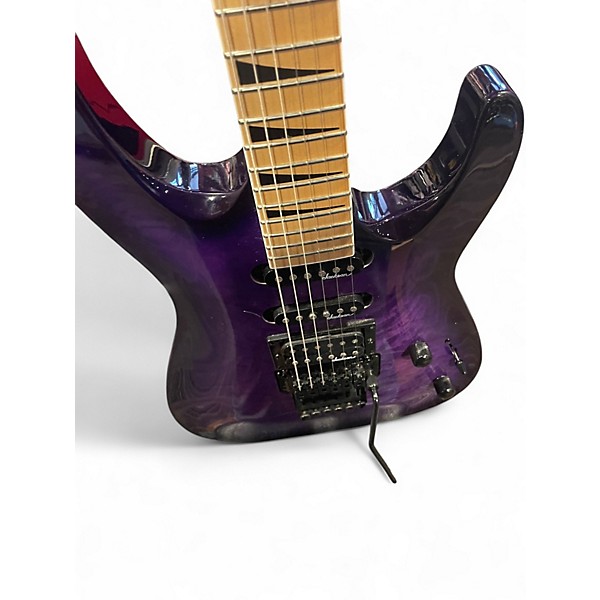 Used Jackson JS34Q Dinky Trans Purple Solid Body Electric Guitar