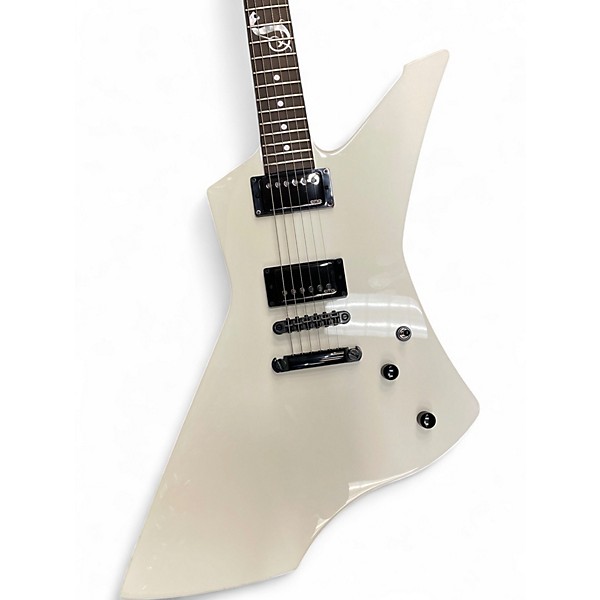 Used ESP James Hetfield Snakebyte White Solid Body Electric Guitar