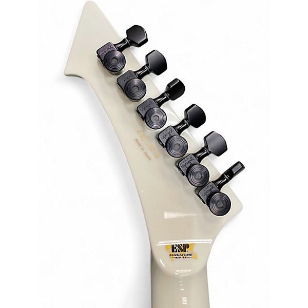 Used ESP James Hetfield Snakebyte White Solid Body Electric Guitar