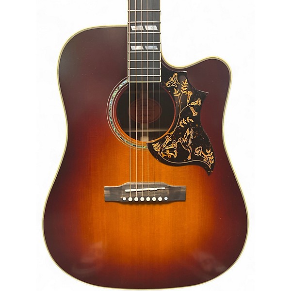 Used 2026 Epiphone Inspired By Gibson Custom Hummingbird Autumn Burst Acoustic Electric Guitar