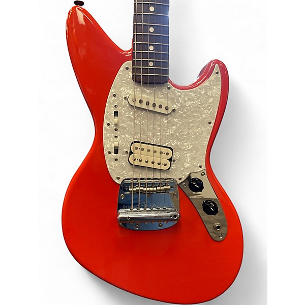 Used Fender Jagstang Fiesta Red Solid Body Electric Guitar