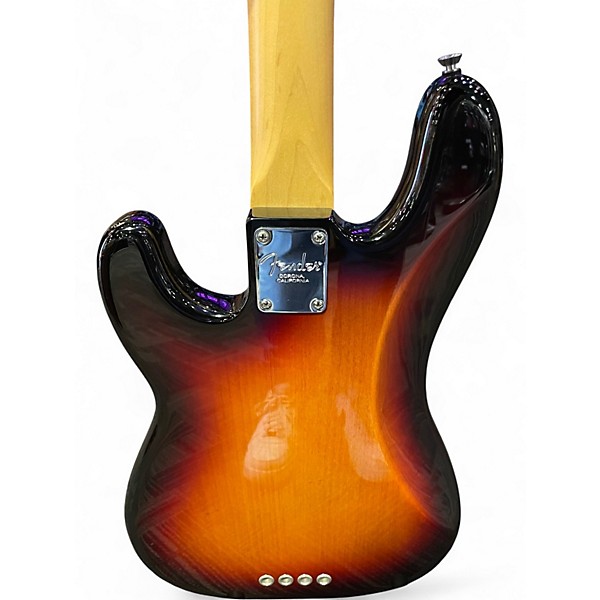 Used Fender American Standard Precision Bass 3 Tone Sunburst Electric Bass Guitar