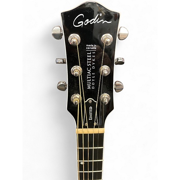 Used Godin Multiac Steel Doyle Dykes Signature  Black Solid Body Electric Guitar
