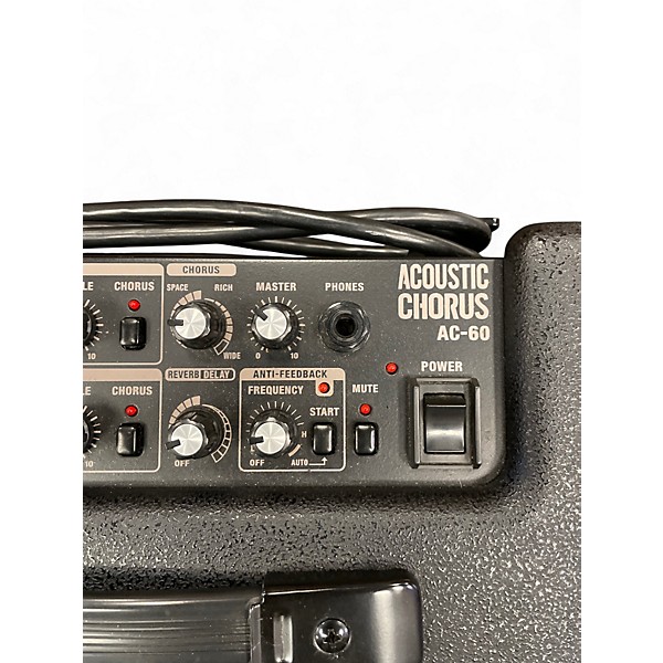 Used Roland AC60 60W 2X6.5 Acoustic Guitar Combo Amp