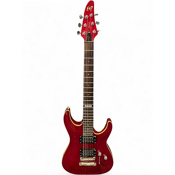 Used 1999 ESP Horizon Custom MIJ Trans Red Solid Body Electric Guitar
