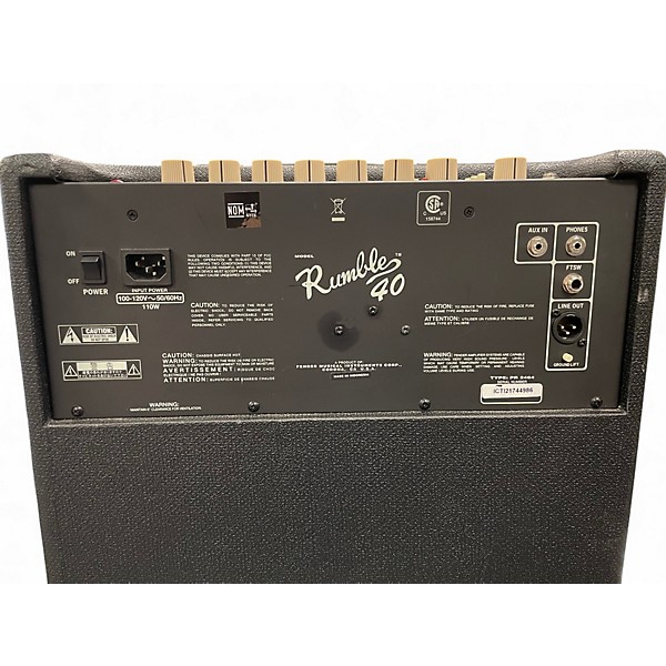 Used Fender rumble 40 Bass Combo Amp