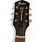 Used Fender Tim Armstrong Hellcat Left Handed Dark Brown Acoustic Electric Guitar