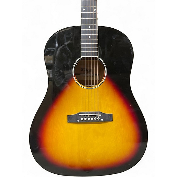 Used Stagg SA35 DS-VS LH Sunburst Acoustic Guitar