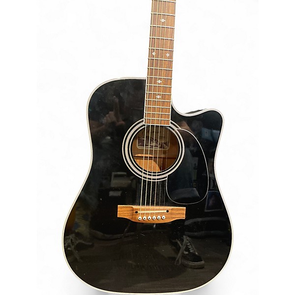 Used Takamine EF341SC BLACK Acoustic Electric Guitar