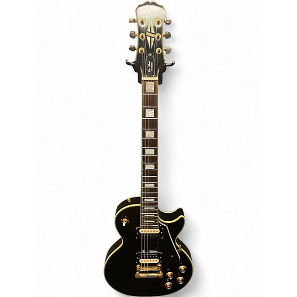 Used Epiphone Les Paul Custom Ebony Solid Body Electric Guitar