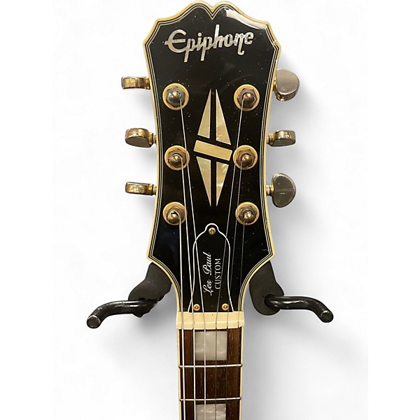 Used Epiphone Les Paul Custom Ebony Solid Body Electric Guitar