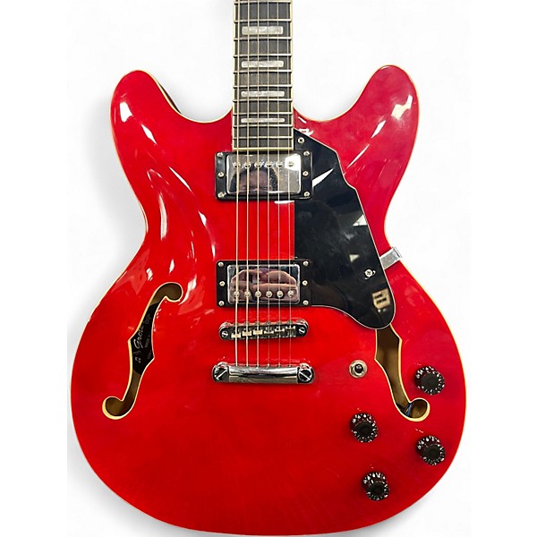 Used Grote Jazz Candy Apple Red Hollow Body Electric Guitar