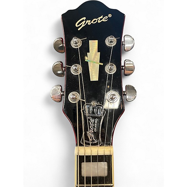 Used Grote Jazz Candy Apple Red Hollow Body Electric Guitar