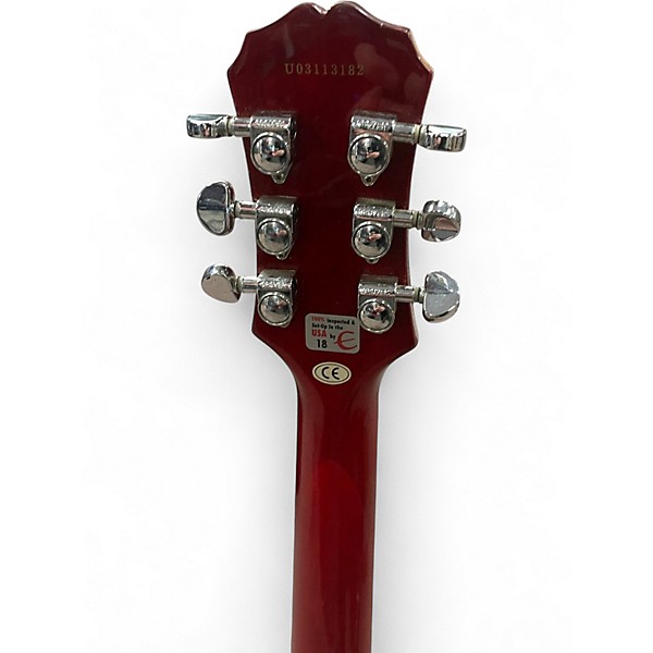 Used Epiphone Les Paul Standard Crimson Red Trans Solid Body Electric Guitar