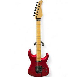 Used 48 St Custom Guitars 80'S 48 ST CUSTOM GUITARS Chrome Red Metallic Solid Body Electric Guitar
