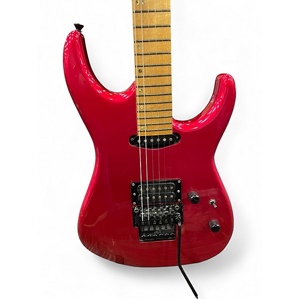 Used 48 St Custom Guitars 80'S 48 ST CUSTOM GUITARS Chrome Red Metallic Solid Body Electric Guitar