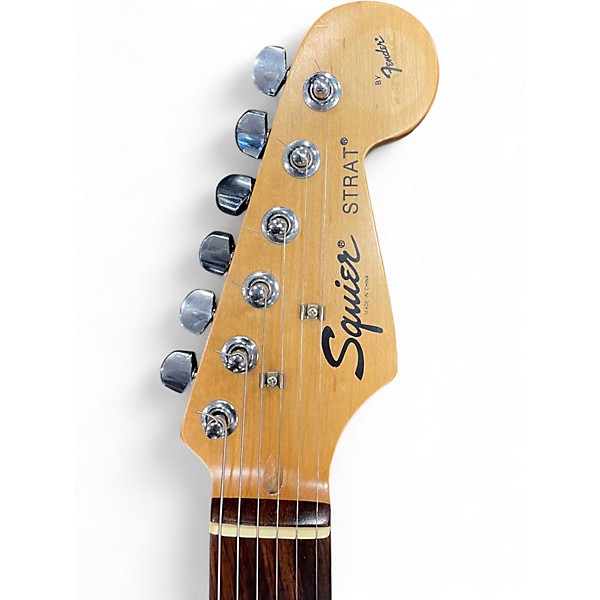 Used Squier STRAT CREAM Solid Body Electric Guitar