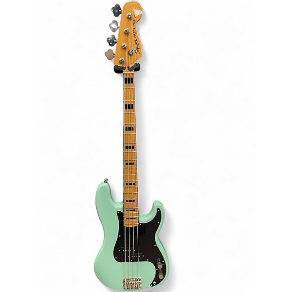 Used Squier Classic Vibe 1970S Precision Bass Surf Green Electric Bass Guitar