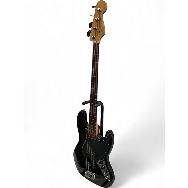 Used 2000 Fender Standard Fretless Jazz Bass Black Electric Bass Guitar
