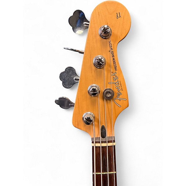 Used Fender precision bass special Black and White Electric Bass Guitar
