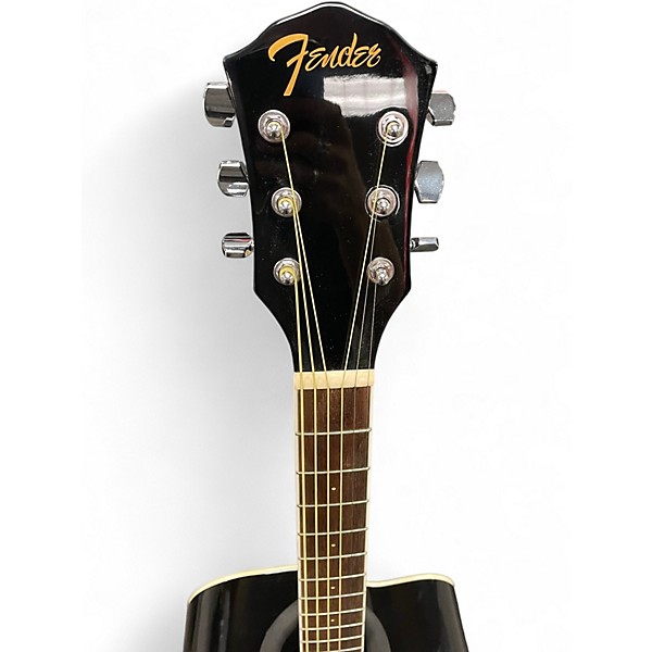 Used Fender fa125ce Black Acoustic Guitar