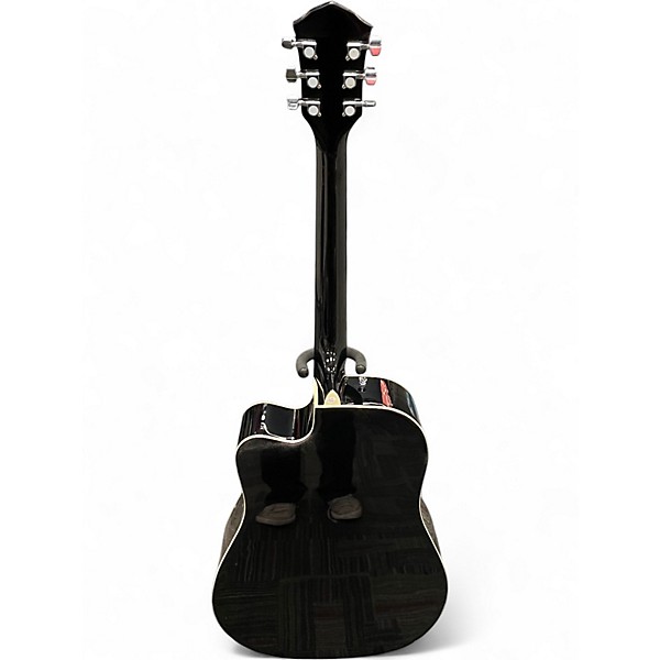Used Fender fa125ce Black Acoustic Guitar