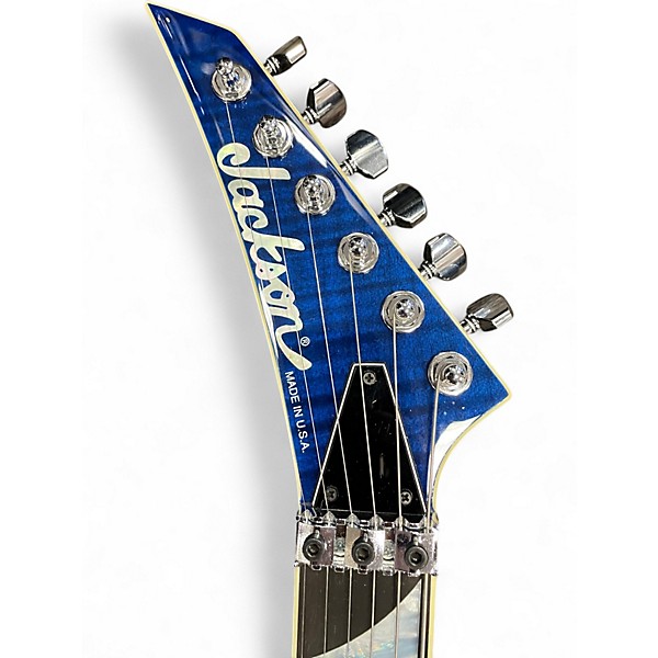 Used 2013 Jackson SL2H Left Handed TRANS BLUE Electric Guitar