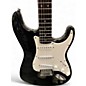 Used Squier  STRATOCASTER Black Solid Body Electric Guitar