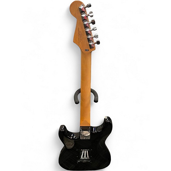 Used Squier  STRATOCASTER Black Solid Body Electric Guitar