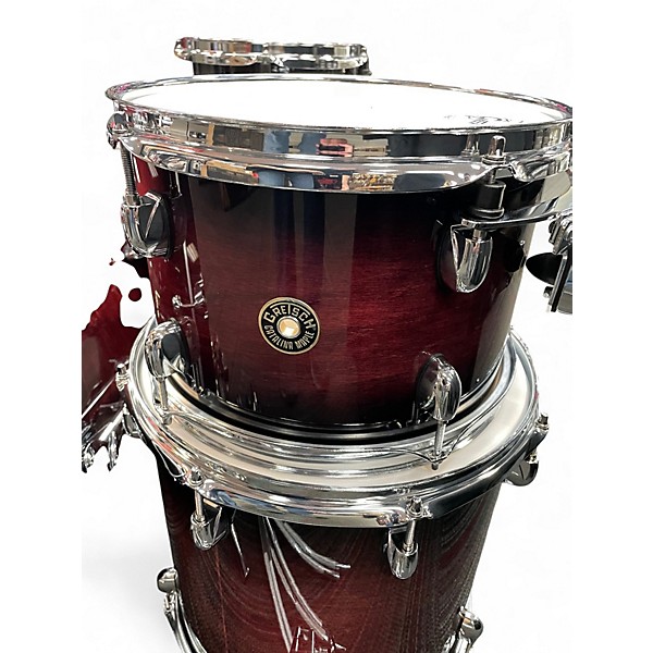 Used Gretsch Drums 5 Piece Catalina Maple Dark Cherry Burst Drum Kit