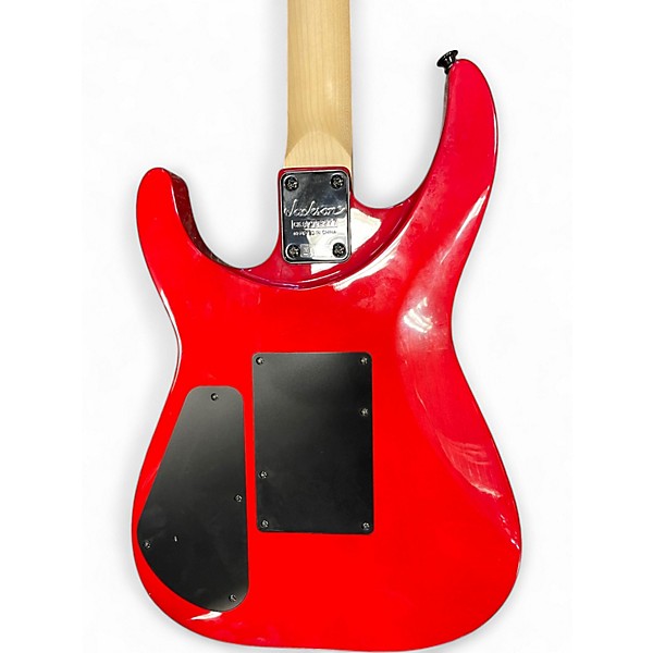 Used Jackson JS34Q Dinky TRANS RED Solid Body Electric Guitar