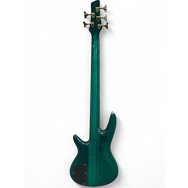 Used Ibanez SR1205FL Green Electric Bass Guitar
