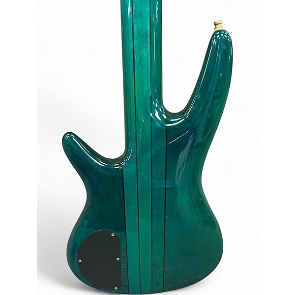 Used Ibanez SR1205FL Green Electric Bass Guitar