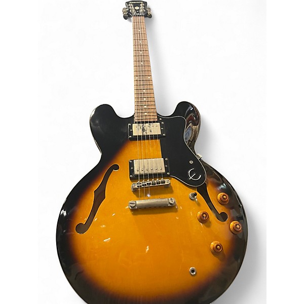 Used Epiphone Dot Sunburst Hollow Body Electric Guitar
