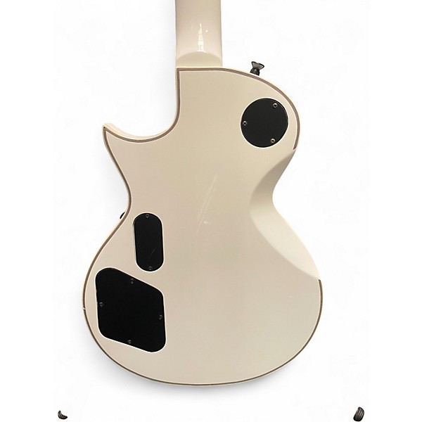 Used ESP LTD James Hetfield Signature Iron Cross White Solid Body Electric Guitar