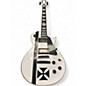 Used ESP LTD James Hetfield Signature Iron Cross White Solid Body Electric Guitar