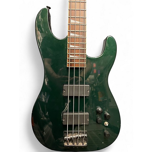 Used Jackson MADE IN JAPAN LATE 90'S CMG CONCERT BASS BLACK FOREST GREEN Electric Bass Guitar