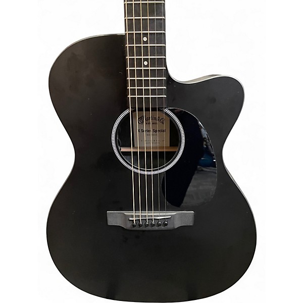 Used Martin 000CX1E Special Jett Black HPL Black Acoustic Electric Guitar