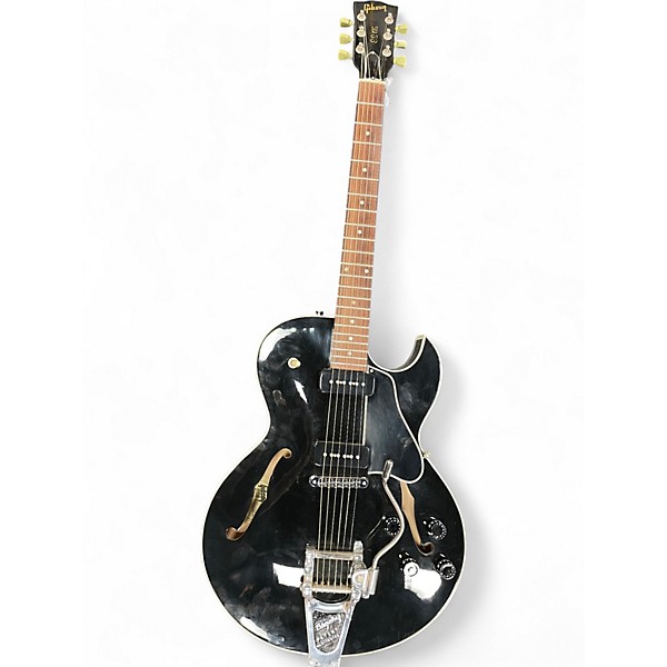 Vintage 1994 Gibson ES135 Black Hollow Body Electric Guitar