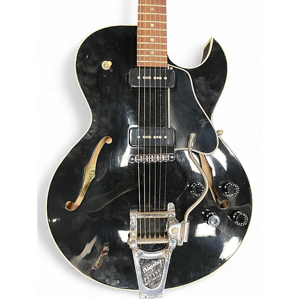 Vintage 1994 Gibson ES135 Black Hollow Body Electric Guitar